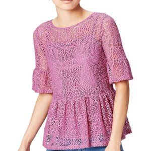 Women's Lace Ruffle Top